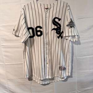 Chicago White Sox Majestic Pinstripe Baseball Jersey